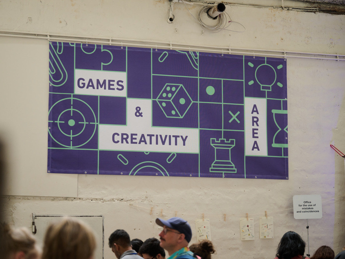 games and creativitity area at the festival
