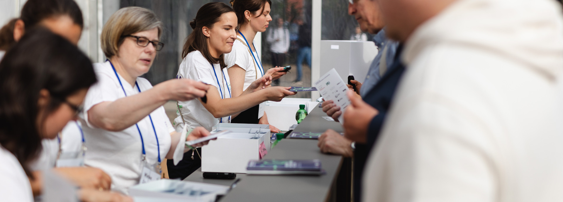 ticket counter at the festival