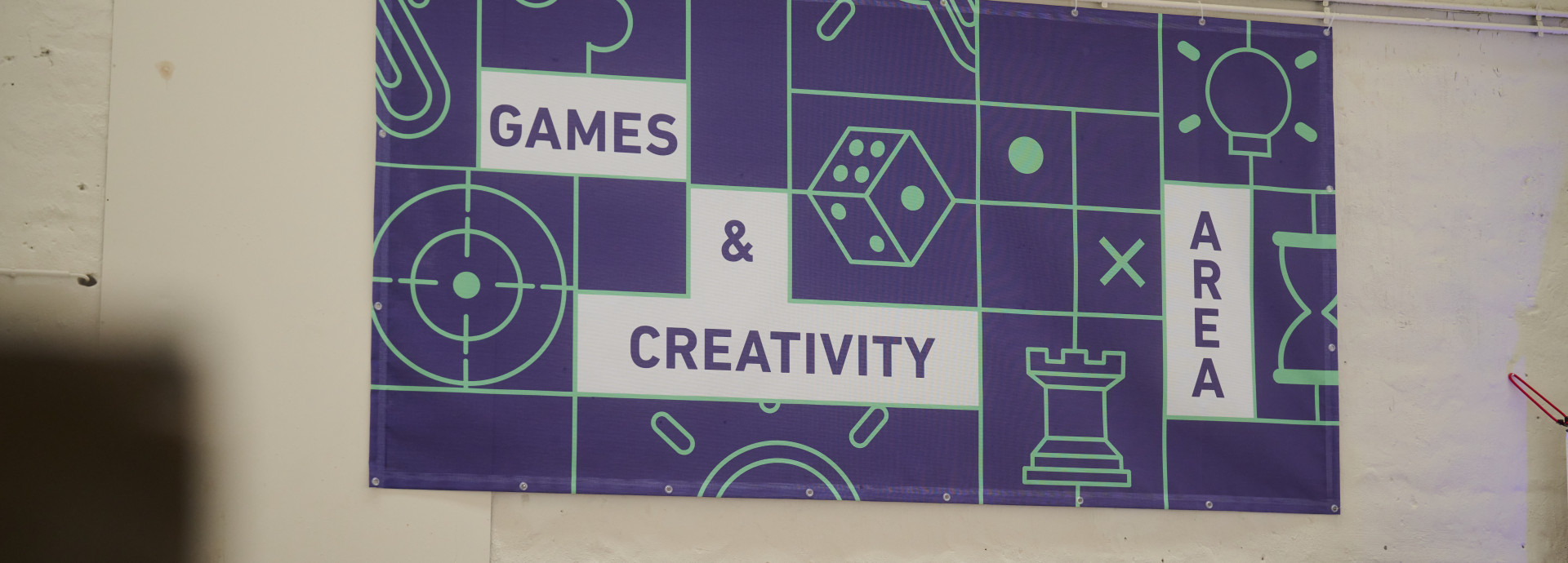 games and creativitity area at the festival