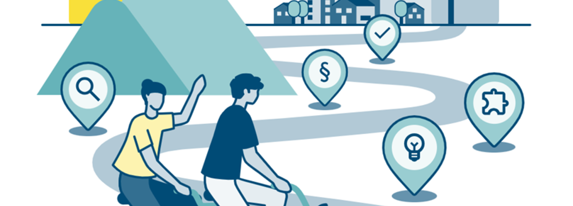 AI Image of people right on bikes