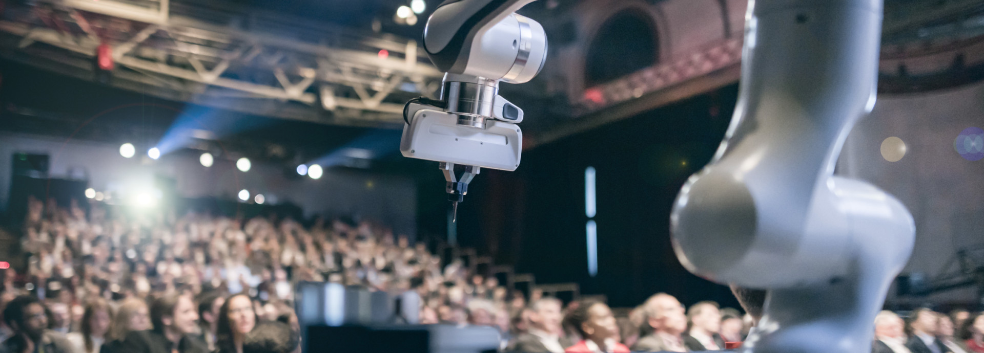Robot Arm on Stage at Falling Walls Science Summit