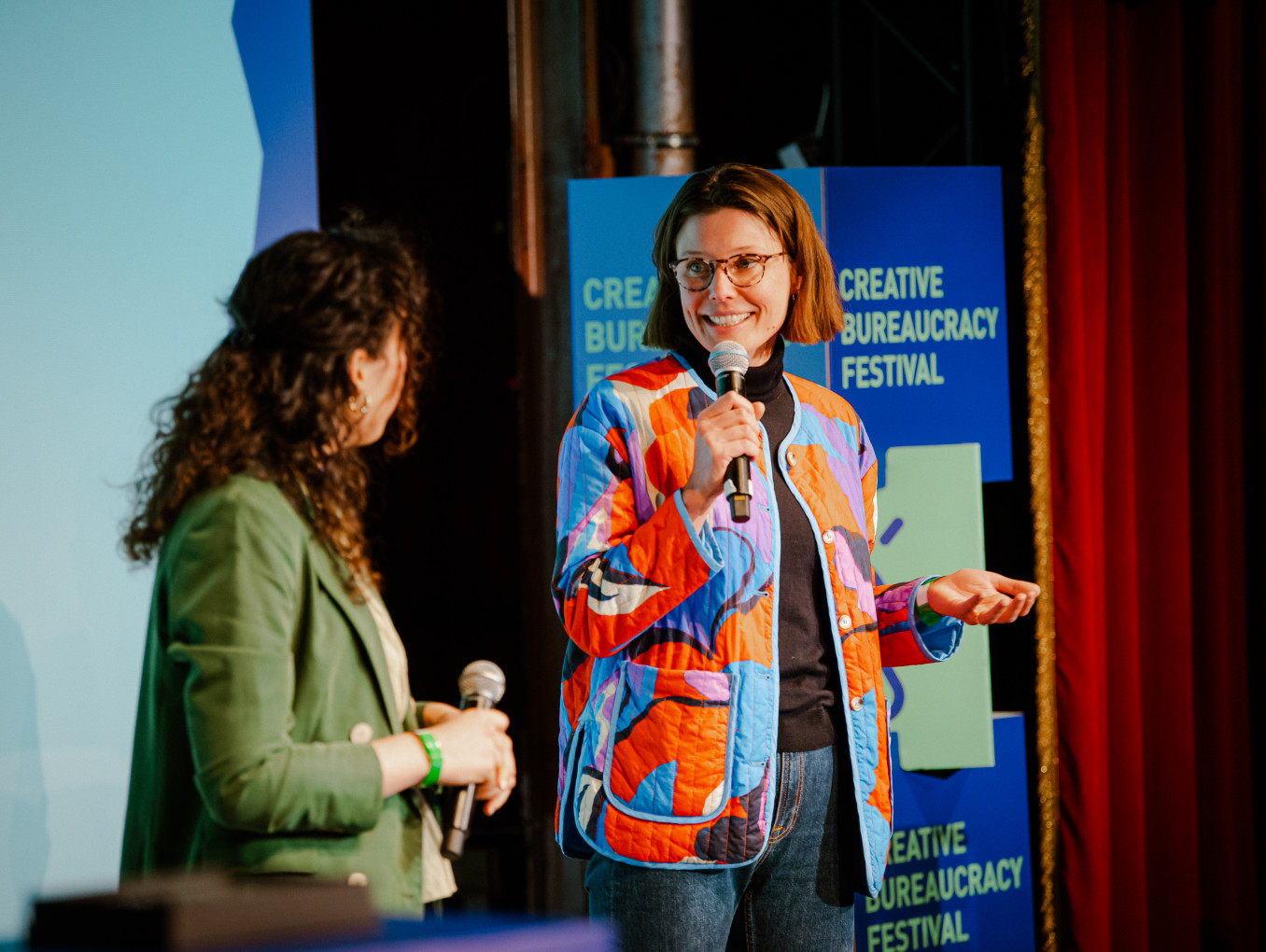 speaker on impact stage