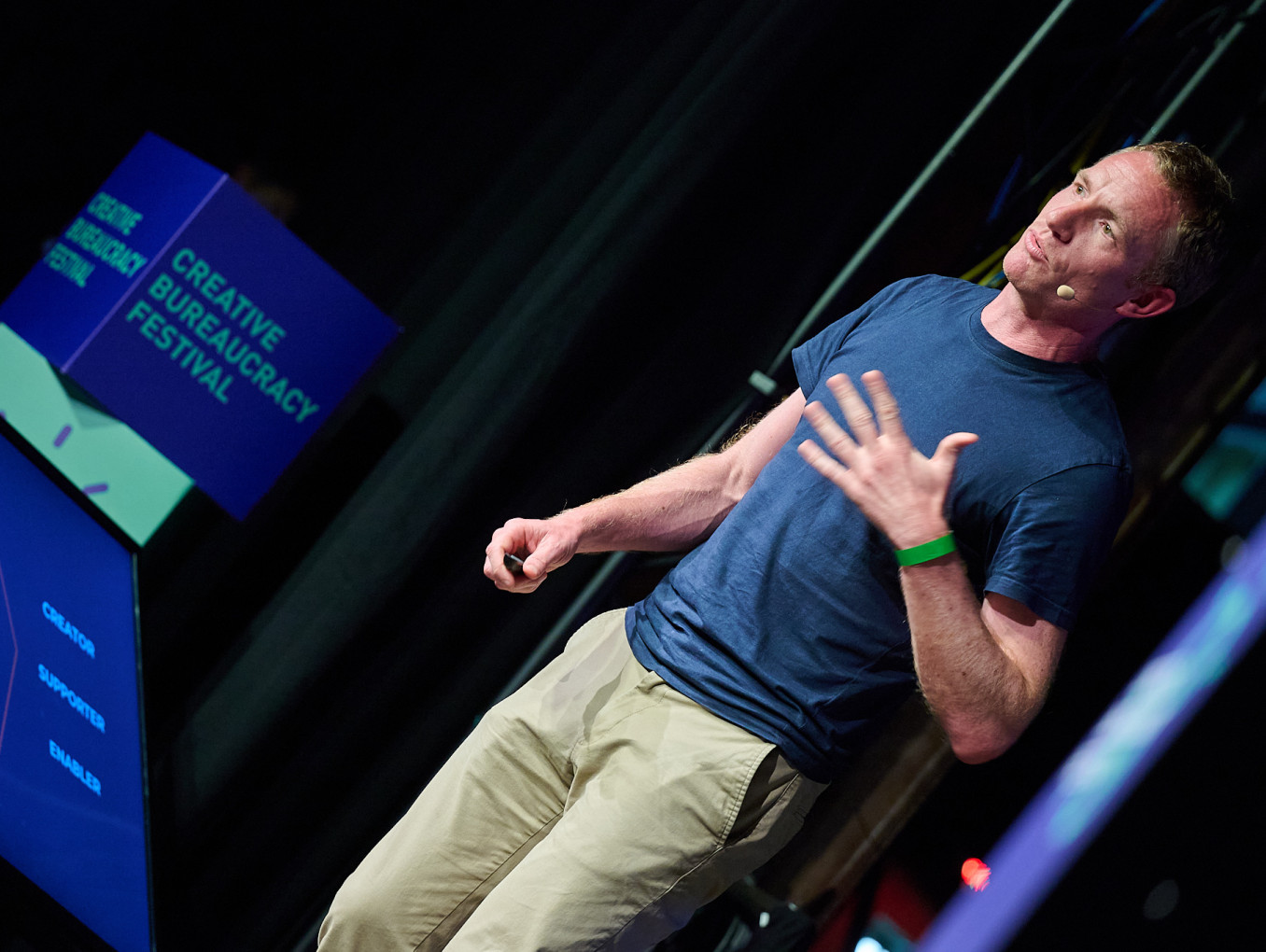speaker on the impact stage