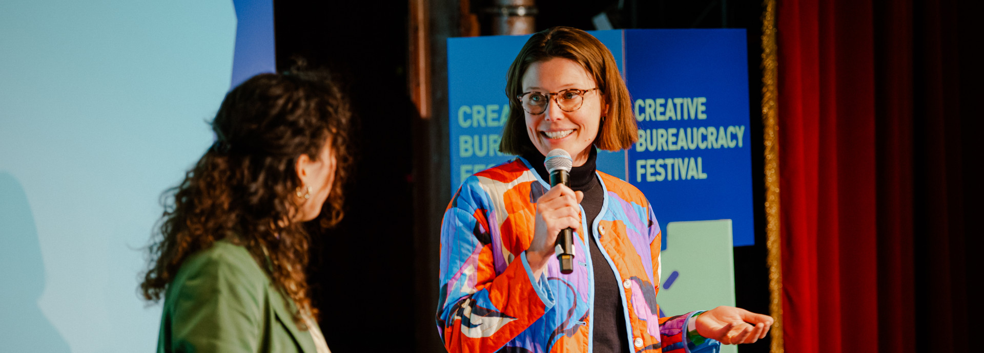 speaker on impact stage